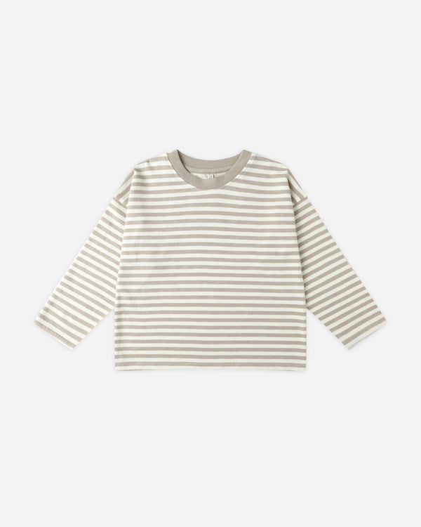 rylee cru Camden Long Sleeve Tee Stone Stripe