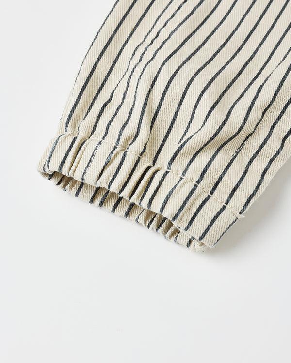 Rylee Cru Cargo Baby Overall Navy Pinstripe