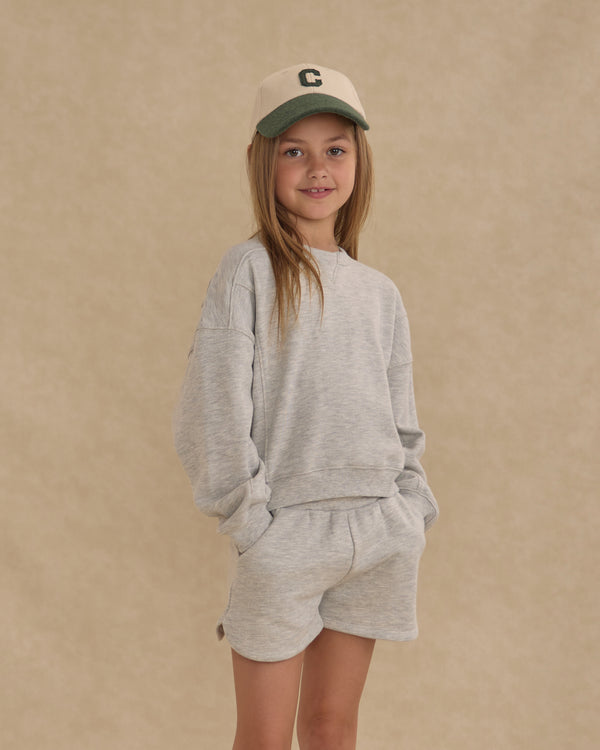 Rylee Cru Carolina Sweatshirt Heathered Ash