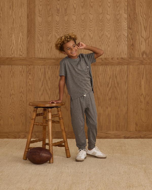 Rylee Cru Century Tech Jogger Heathered Black