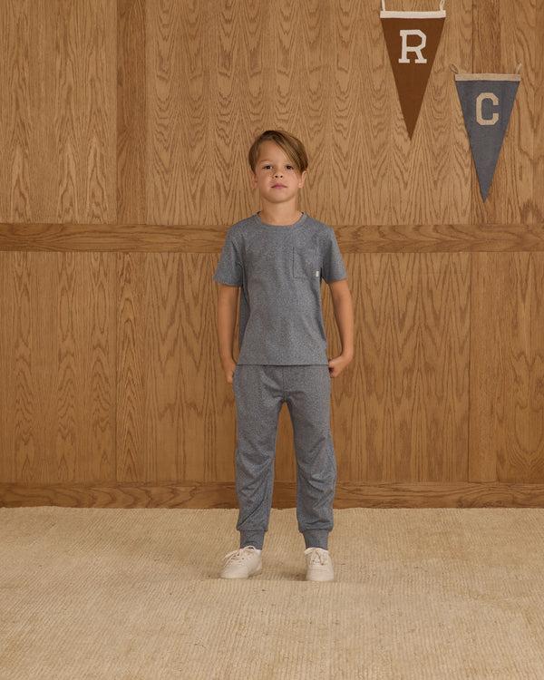 Rylee Cru Century Tech Jogger Heathered Navy