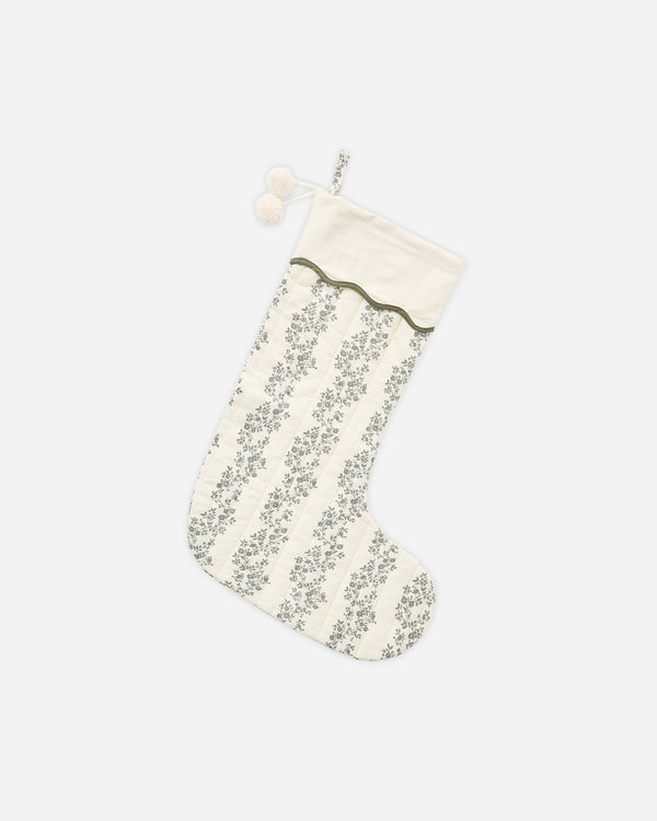rylee cru Christmas Stocking Green Vines