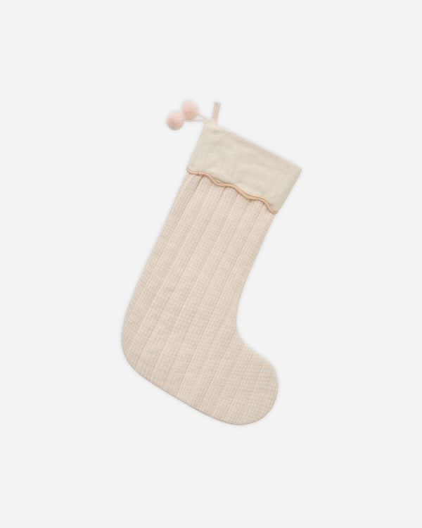 rylee cru Christmas Stocking Petal Gingham