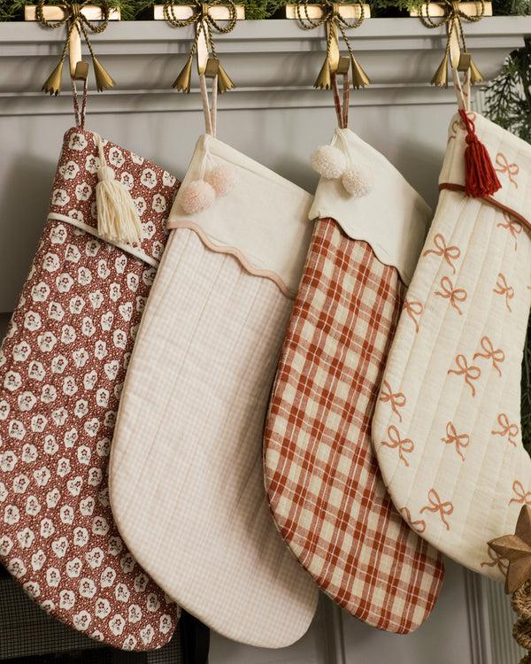 Rylee Cru Christmas Stocking Ruby Bows