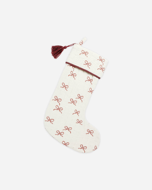 rylee cru Christmas Stocking Ruby Bows