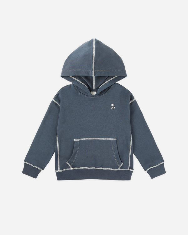 rylee cru Coast Hoodie Heathered Navy