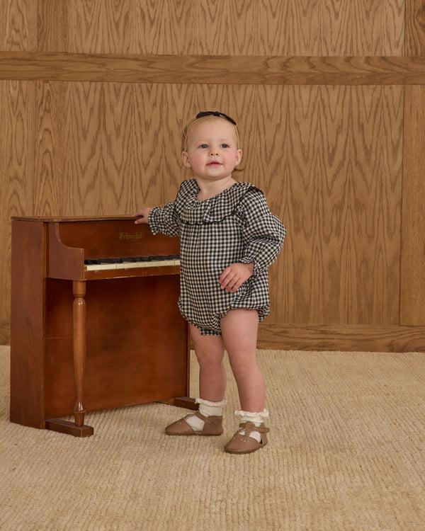 Rylee Cru Colette Romper Black Gingham