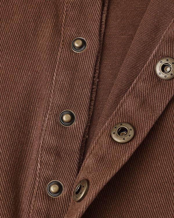 Rylee Cru Collared Baby Jumpsuit Brown