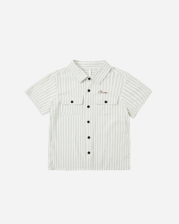 rylee cru Collared Shirt Railroad Stripe