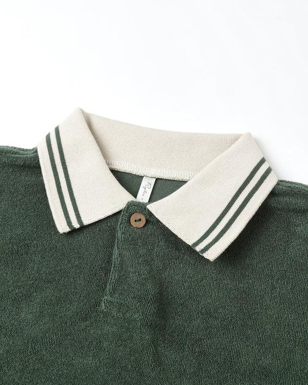 Rylee Cru Collared Sweatshirt Green