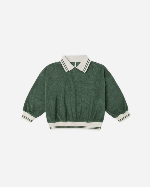 rylee cru Collared Sweatshirt Green