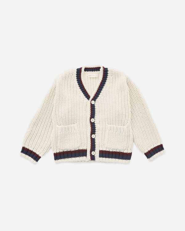 rylee cru Collegiate Cardigan Natural
