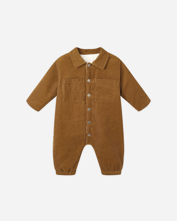 rylee cru Cord Baby Jumpsuit Golden