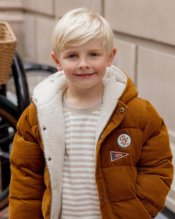 Rylee Cru Cord Puffer Jacket Golden