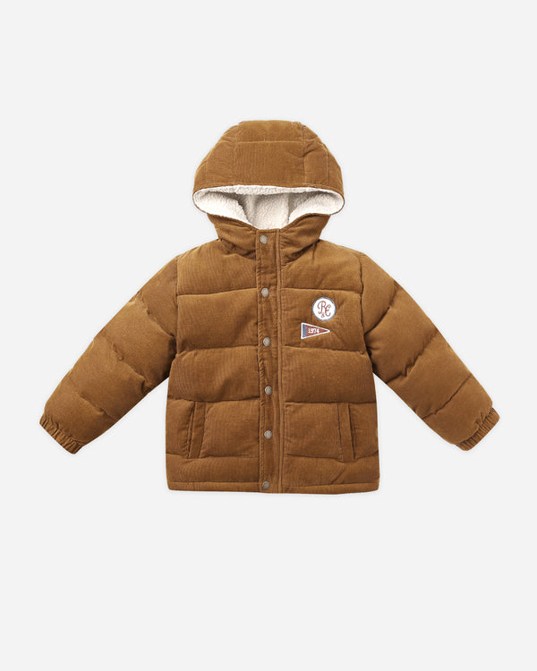 rylee cru Cord Puffer Jacket Golden