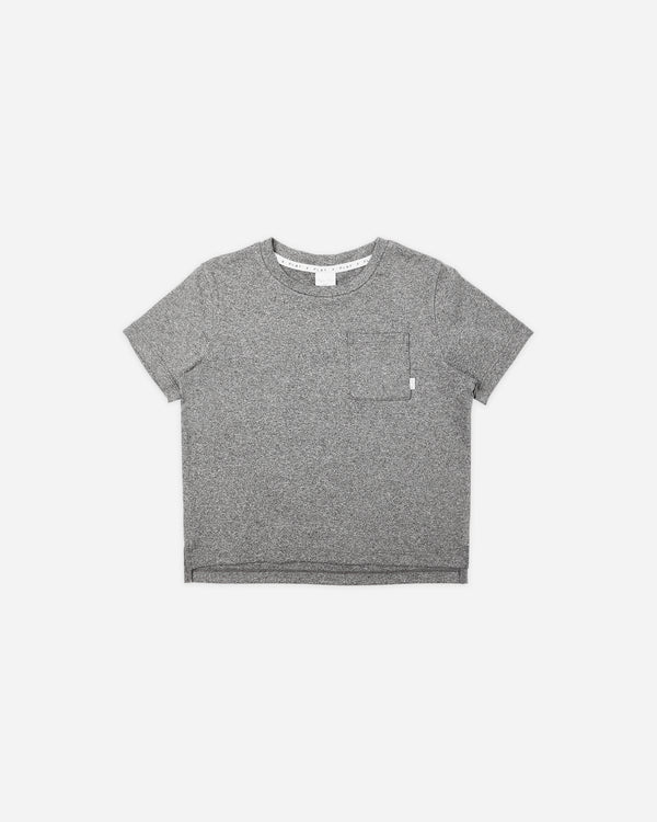 rylee cru Cove Essential Pocket Tee Heathered Grey