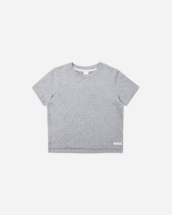 rylee cru Cove Essential Tee Heathered Dusty Blue