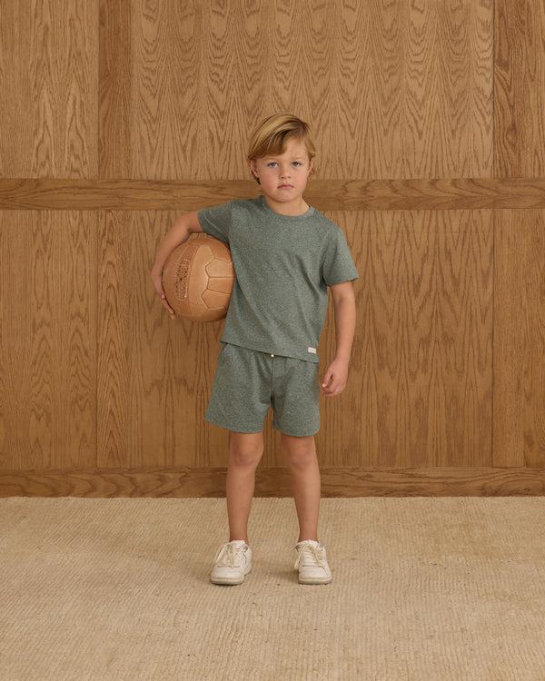 Rylee Cru Cove Essential Tee Heathered Green