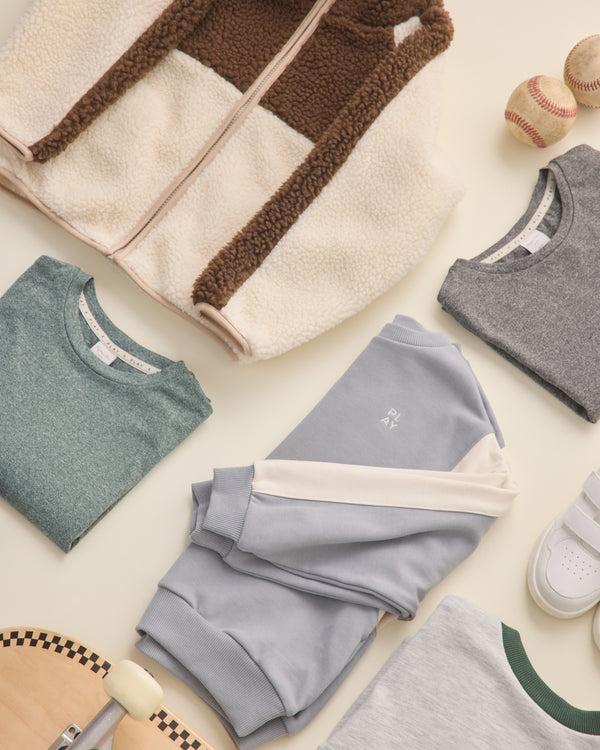 Rylee Cru Cove Essential Tee Heathered Green