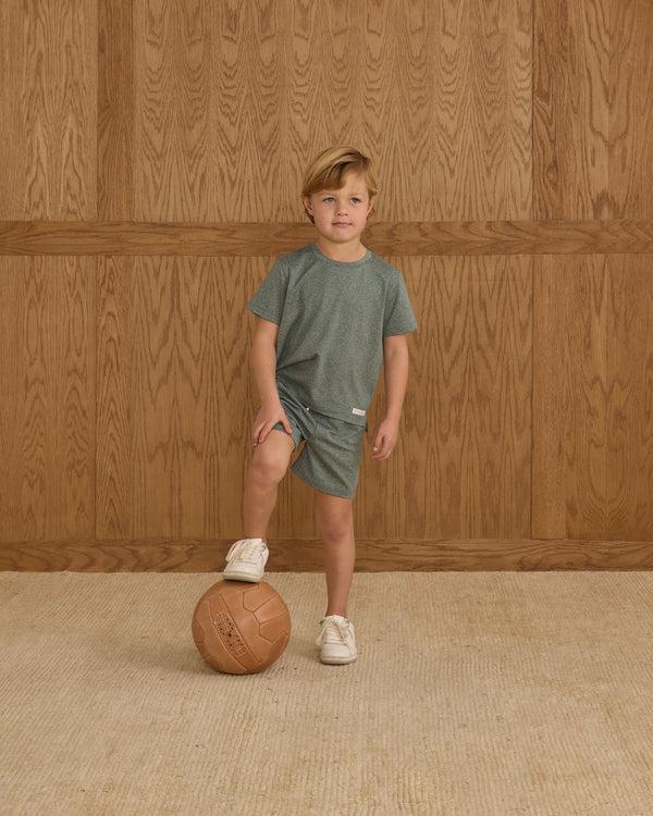 Rylee Cru Cove Essential Tee Heathered Green