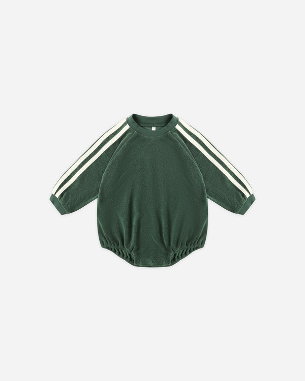rylee cru Crewneck Romper Green