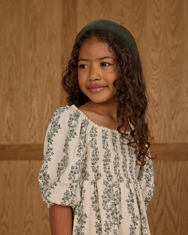 Rylee Cru Della Dress Green Vines