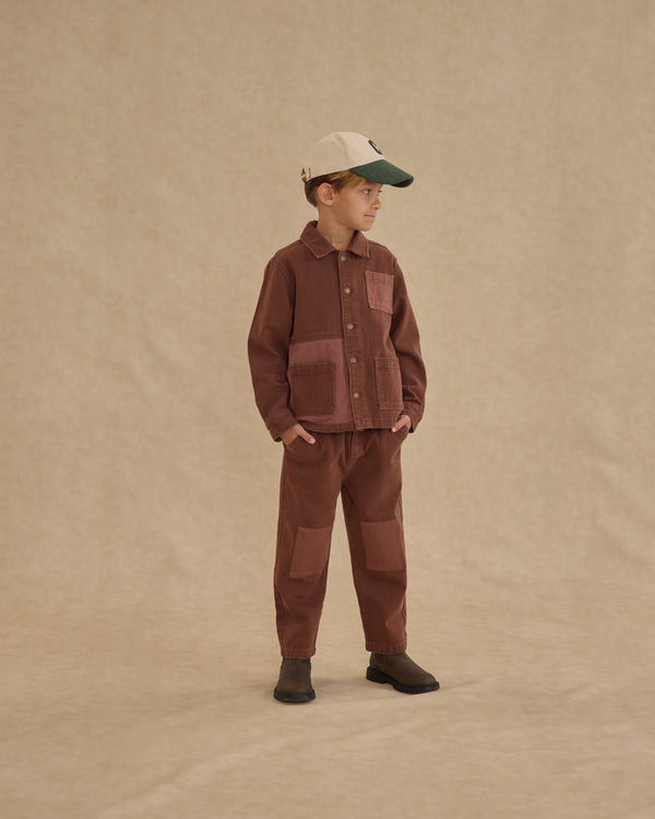 Rylee Cru Denim Jacket Brown