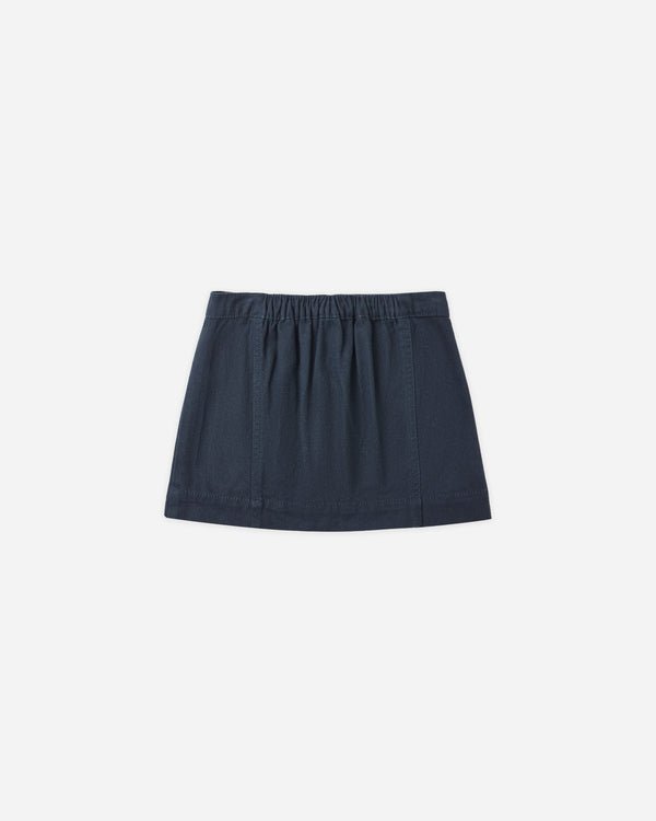 Rylee Cru Denver Mini Skirt Indigo Denim