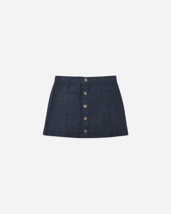rylee cru Denver Mini Skirt Indigo Denim