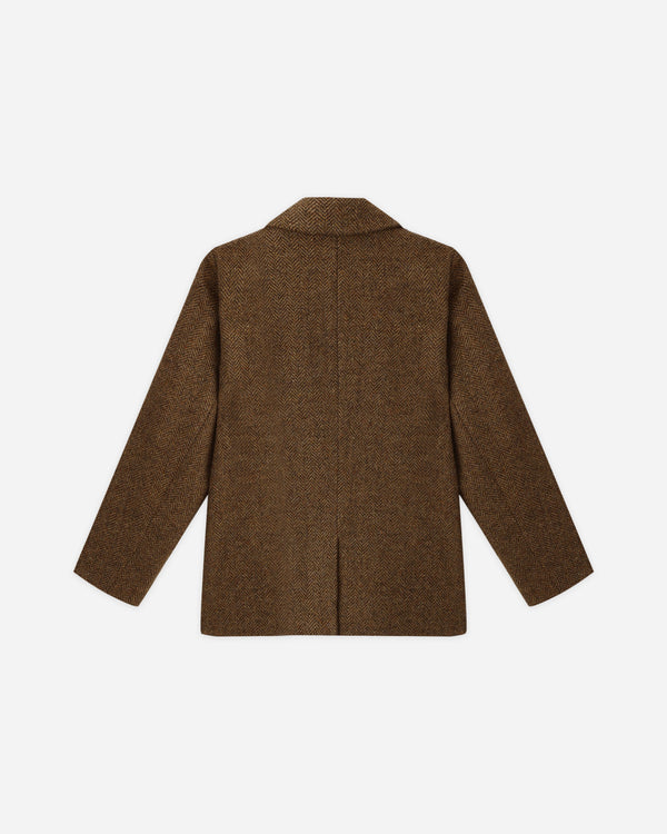 Rylee Cru Double Breasted Blazer Rustic Plaid