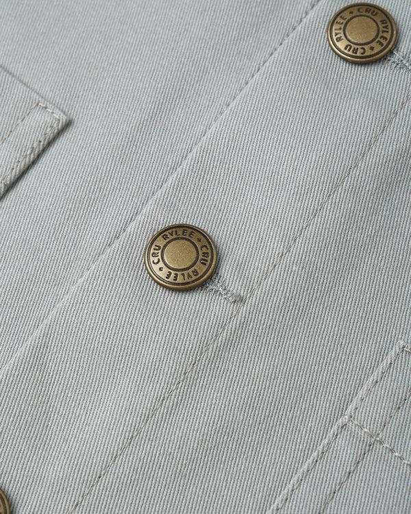 Rylee Cru Enzo Overshirt Dusty Blue
