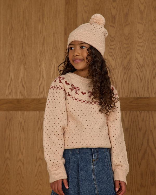 Rylee Cru Fair Isle Sweater Bows