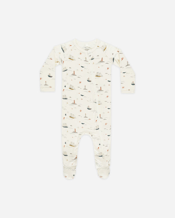 rylee cru Footed Sleeper Nautical