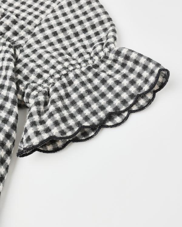 Rylee Cru Francie Blouse Black Gingham