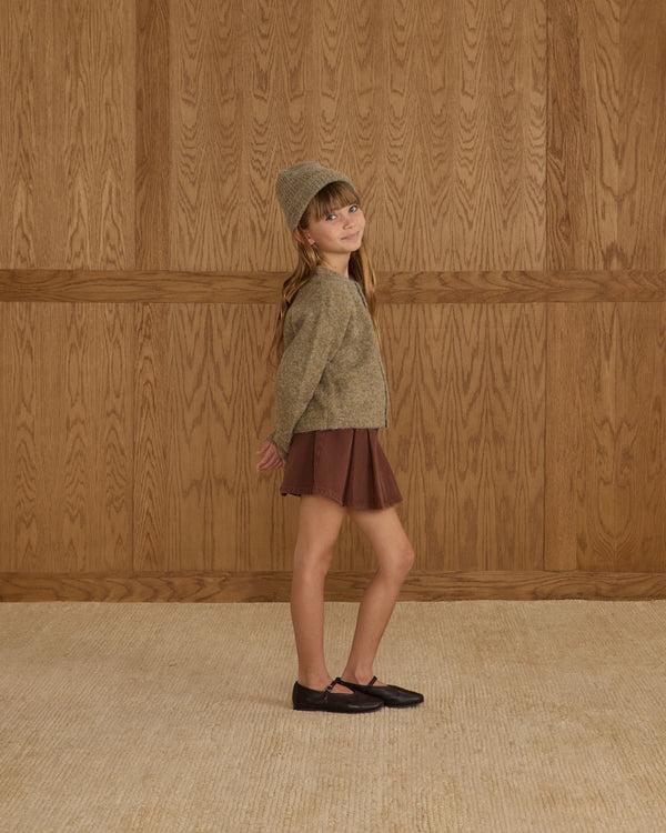 Rylee Cru Fuzzy Cardigan Evergreen
