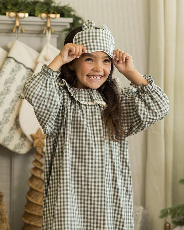 Rylee Cru Girl's Nightgown Evergreen Gingham