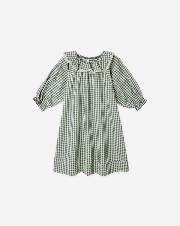 rylee cru Girl's Nightgown Evergreen Gingham