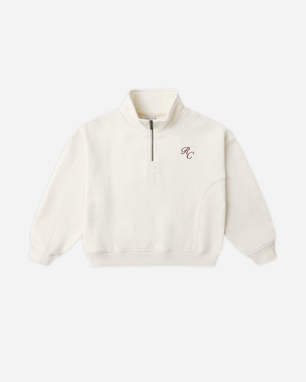 rylee cru Half Zip Sweatshirt Natural