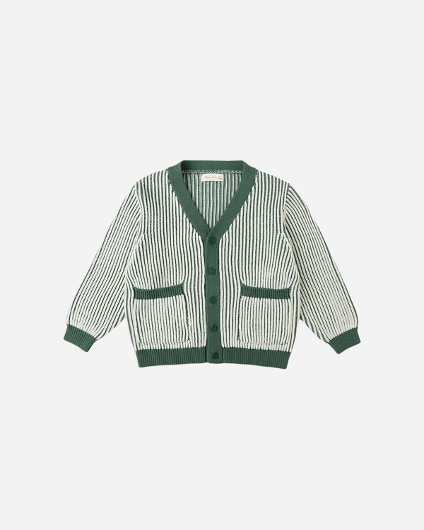 rylee cru Haywood Cardigan Green Stripe