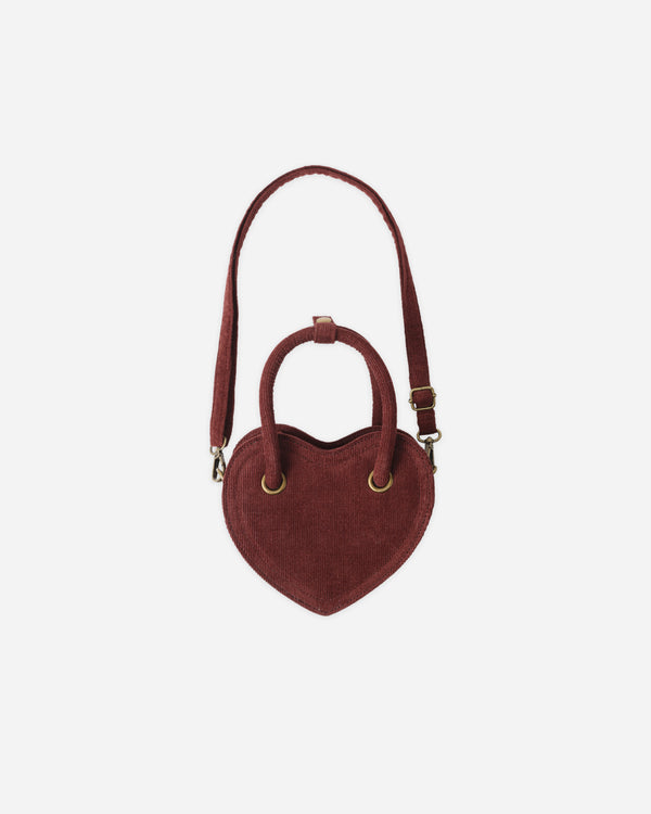 rylee cru Heart Purse Burgundy