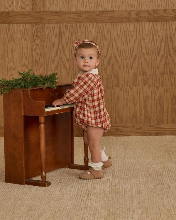 Rylee Cru Heidi Romper Red Plaid