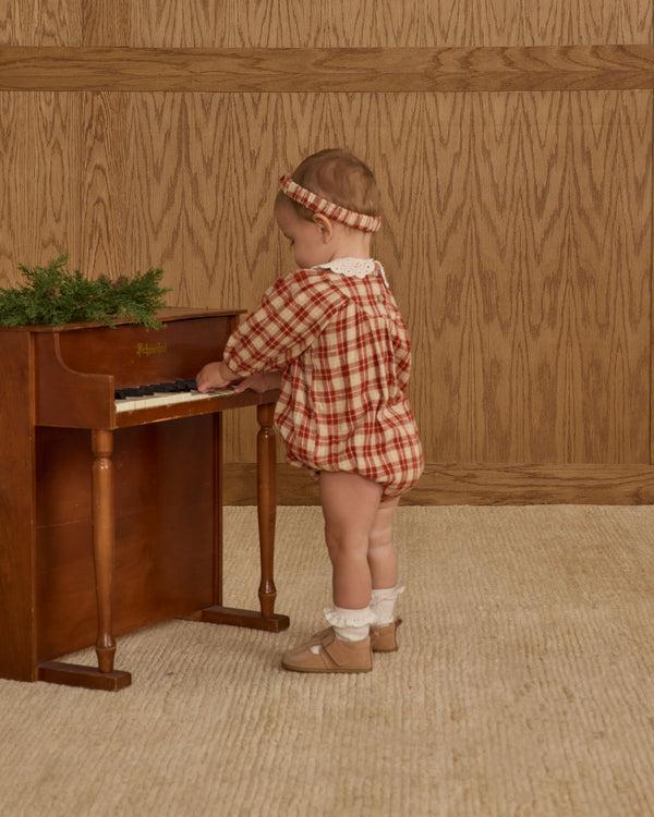 Rylee Cru Heidi Romper Red Plaid