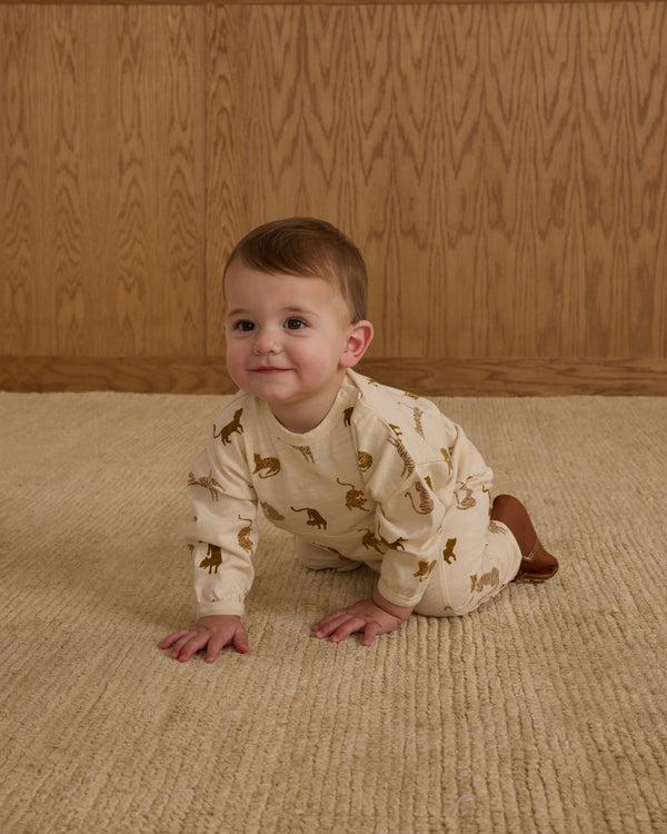 Rylee Cru Henley Jumpsuit Tigers