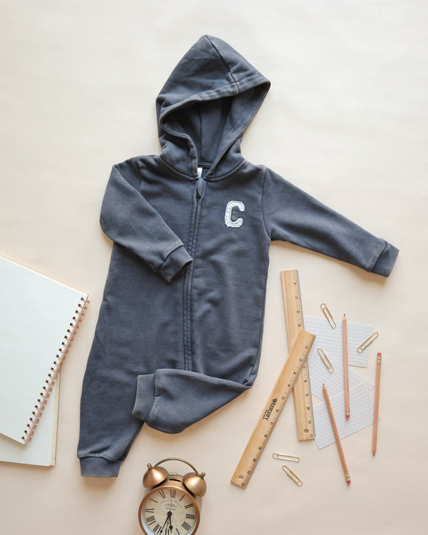 Rylee Cru Hooded Jumpsuit Navy