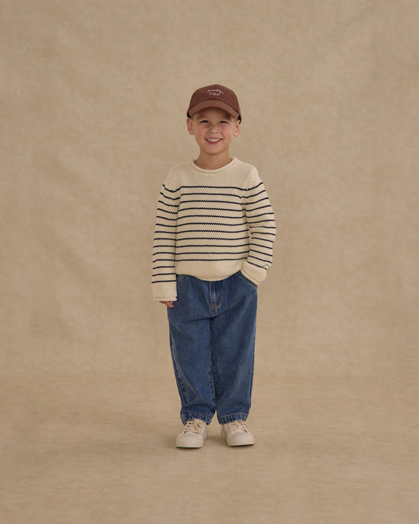 Rylee Cru Jacques Sweater Black Stripe