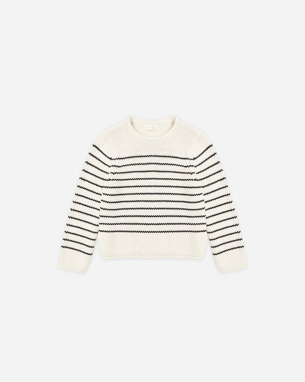 rylee cru Jacques Sweater Black Stripe