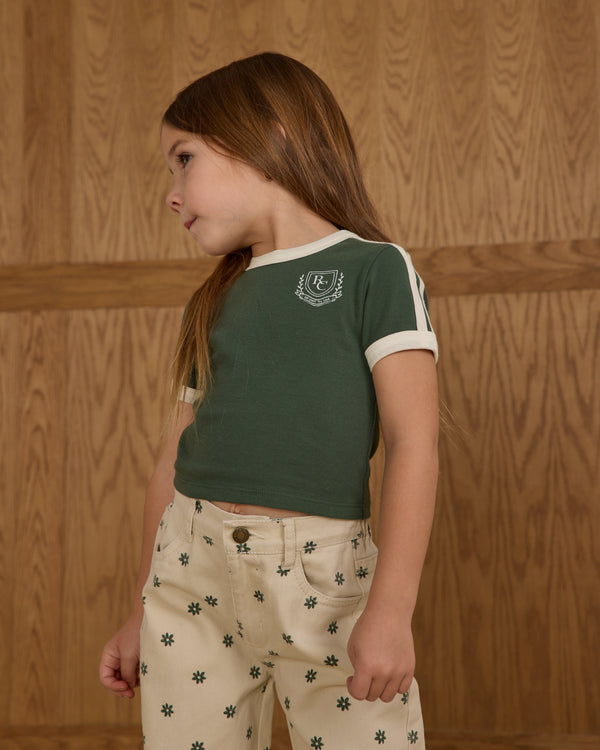 Rylee Cru Jersey Tee Green