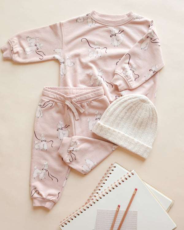 Rylee Cru Jogger Sweatpant Poodles