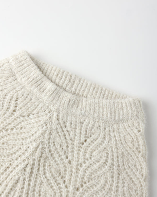 Rylee Cru Knit Pant Heathered Oatmeal