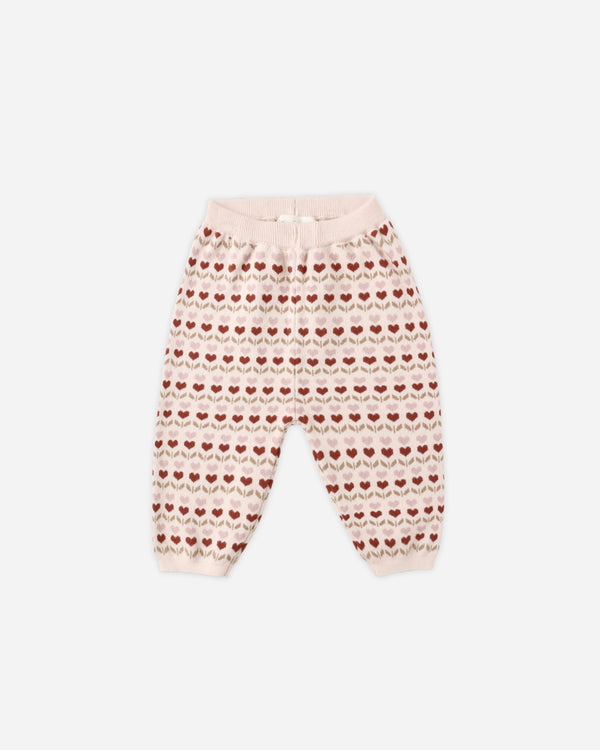 rylee cru Knit Pant Ruby Hearts